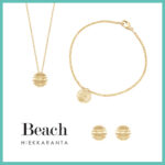 Beach-Hiekkaranta-kultainen-rannekoru-kaulakoru-korvakorut-design-news-tammi-jewellery-tammen-koru-kultakoru-kierrätyskulta-suunnittelija-marjut-kemppi
